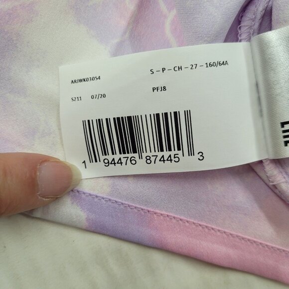 Roxy Lonely Star Printed Skirt Womens S Pink Purple Pastel A-Line Midi Beach New - Picture 10 of 14